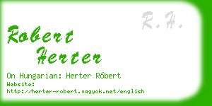 robert herter business card